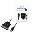 LogiLink AU0003C parallel cable 1.5 m Black