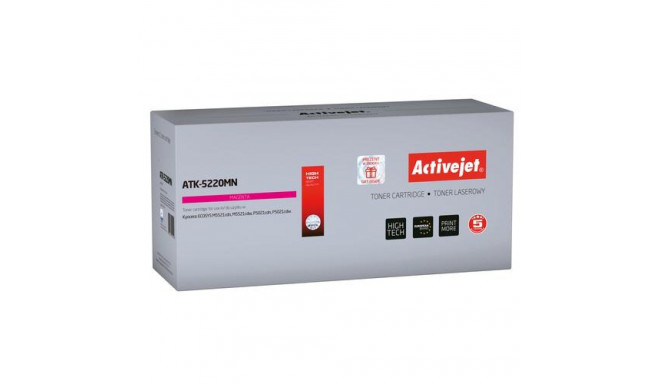 Activejet ATK-5220MN toner (replacement for Kyocera TK-5220M; Supreme; 1200 pages; magenta)