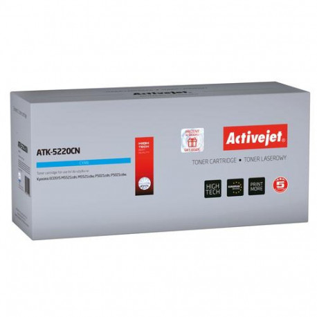 Activejet ATK-5220CN toner for Kyocera printer; Kyocera TK-5220C replacement; Supreme; 1200 pages; c