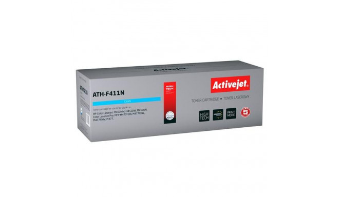 Activejet ATH-F411N toner (replacement for HP 410A CF411A; Supreme; 2300 pages; cyan)