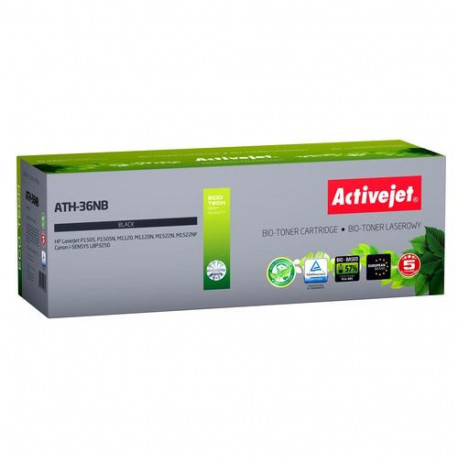 Activejet BIO ATH-36NB toner for HP, Canon printers, Replacement HP 36A CB436A, Canon CRG-713; Supre