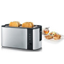 Severin AT 2590 toaster 2 slice(s) 1400 W Black, Silver