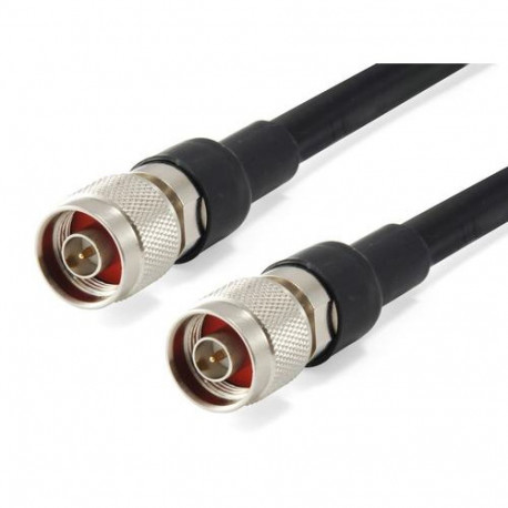 LevelOne 5m Antenna Cable, CFD-400, N Male Plug to N Male Plug, Indoor/Outdoor