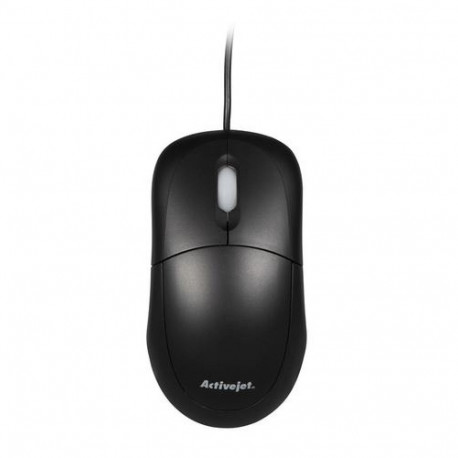 Activejet AMY-146 wired computer mouse (optical; 1000 DPI; black)