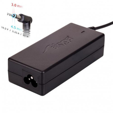 Akyga AK-ND-58 power adapter/inverter Indoor 65 W Black