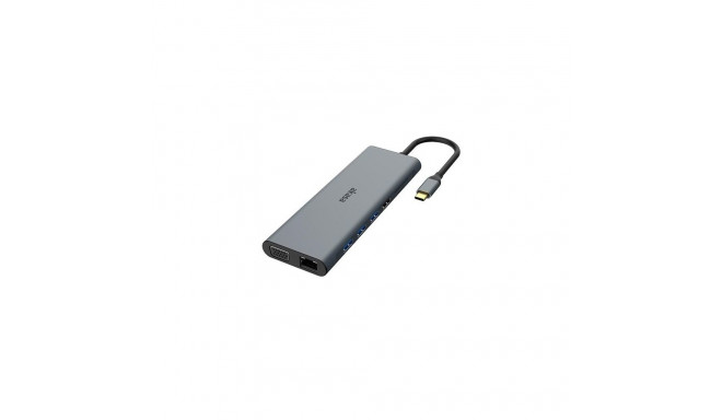 Akasa AK-CBCA28-18BK laptop dock/port replicator Wired USB 3.2 Gen 1 (3.1 Gen 1) Type-C Black, Grey