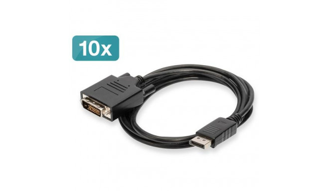 Digitus DisplayPort – DVI Adapter Cable, Pack of 10 pcs