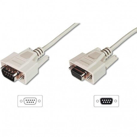 Digitus Data transfer extension cable, D-Sub9/St - D-Sub9/Bu