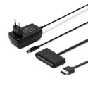 Savio AK-39 USB 3.0 - SATA III adapter for 3.5/2.5\&quot; drives with power supply - Adapter - D