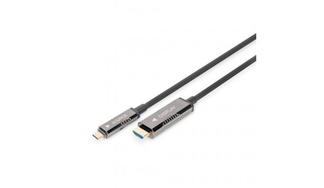 Digitus USB-C - HDMI AOC adapter cable, UHD 4K / 60 Hz, 20m