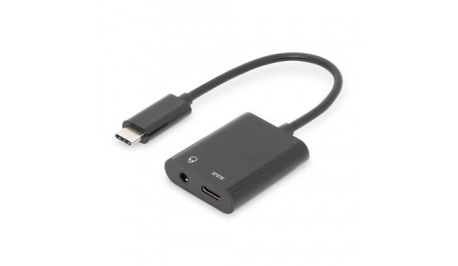 Digitus USB Type-C adapter / converter, Type-C™ to USB Type-C + 3.5mm stereo
