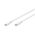 Digitus USB-C silicone connection cable, 1m, white