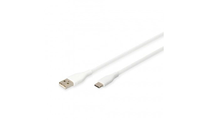 Digitus USB-C silicone connection cable, 0.5m, white