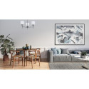 Activejet Classic chandelier pendant ceiling lamp MIRA Chrome 5xE27 for living room