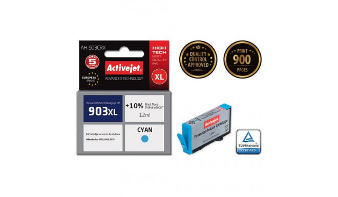 Activejet AH-903CRX ink (replacement for HP 903XL T6M03AE; Premium; 12 ml; cyan)