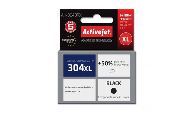 Activejet AH-304BRX ink (replacement for HP 304XL N9K08AE; Premium; 20 ml; black)