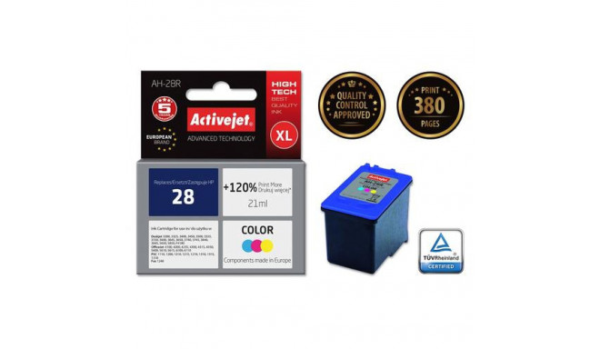 Activejet AH-28R ink (replacement for HP 28 C8728A; Premium; 21 ml; color)