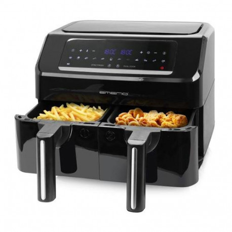 Emerio Smart Fryer AF-130376.1 Double 7.2 L Stand-alone 2400 W Hot air fryer Black