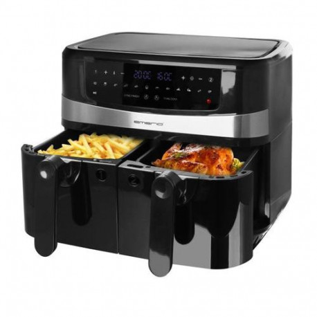 Emerio AF-126672.4 fryer Double 9 L Stand-alone 2400 W Hot air fryer Black