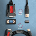 Axagon ADS-1PSN USB-A 2.0 - serial RS-232 DB9-M Prolific adapter cable 1.5m - Adapter - Digital/Date