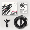 Axagon ADR-215B USB 2.0 A-M -&gt; B-M active connecting/repeater cable 15m - Kabel - Digital/Dat