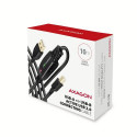 Axagon ADR-210B USB 2.0 A-M -&gt; B-M active connecting/repeater cable 10m - Kabel - Digital/Dat