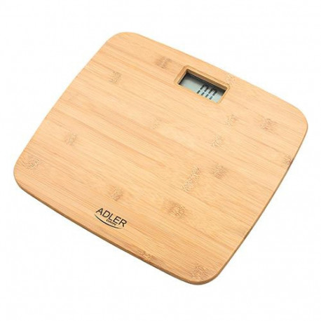 Adler AD 8173 personal scale Square Bamboo Electronic personal scale