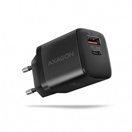 Axagon ACU-PQ30 PD3.0 &amp; QC4+ 2xOUTPUTS wall charger 30W