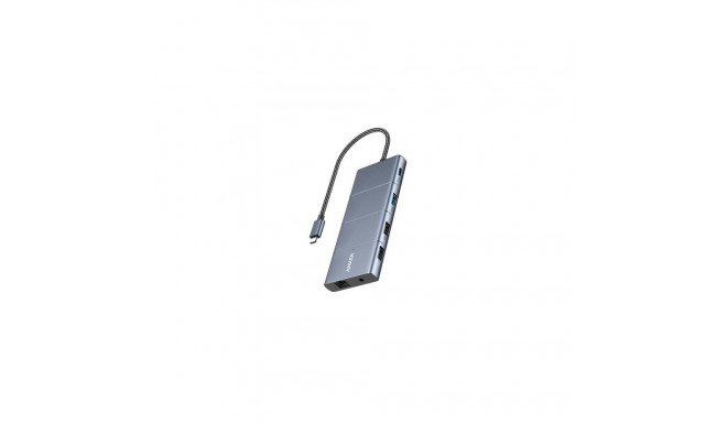 Anker Innovations A83880A1 interface hub USB Type-C 10000 Mbit/s Grey