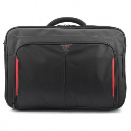 DELL Classic+ 45.7 cm (18") Briefcase Black, Red