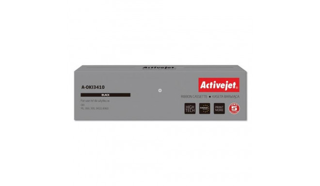 Activejet A-OKI3410 Ink ribbon (replacement for OKI 9002308; Supreme; 10.000.000 characters black)