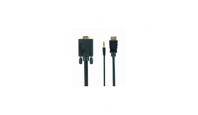 Gembird A-HDMI-VGA-03-6 video cable adapter 1.8 m HDMI Type A (Standard) VGA (D-Sub) + 3.5mm Black
