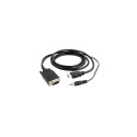 Gembird A-HDMI-VGA-03-6 video cable adapter 1.8 m HDMI Type A (Standard) VGA (D-Sub) + 3.5mm Black