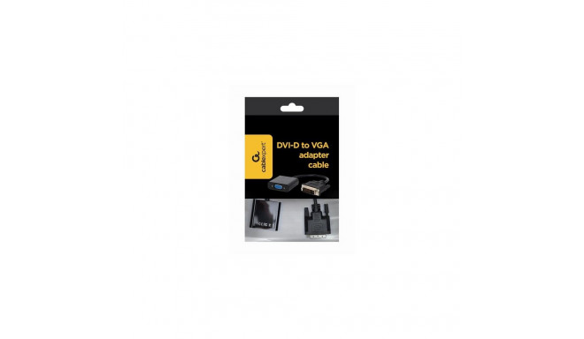 Gembird A-DVID-VGAF-01 video cable adapter 0.2 m DVI-D VGA (D-Sub) Black