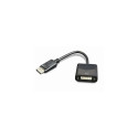 Gembird A-DPM-DVIF-002 video cable adapter 0.1 m DisplayPort DVI Black