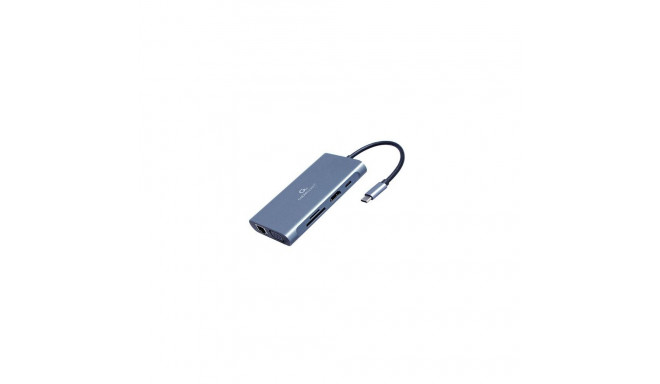 Gembird A-CM-COMBO7-01 laptop dock/port replicator USB 3.2 Gen 1 (3.1 Gen 1) Type-A Grey