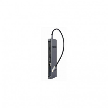 Gembird A-CM-COMBO9-02 laptop dock/port replicator Wired USB 3.2 Gen 1 (3.1 Gen 1) Type-C Grey
