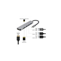 Gembird A-CM-COMBO6-02 laptop dock/port replicator Wired USB 3.2 Gen 1 (3.1 Gen 1) Type-C Grey