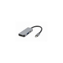 Gembird A-CM-COMBO3-02 laptop dock/port replicator Wired USB 3.2 Gen 1 (3.1 Gen 1) Type-C Silver