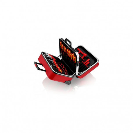 Knipex 98 99 15 tool storage case Black, Red Acrylonitrile butadiene styrene (ABS), Aluminium