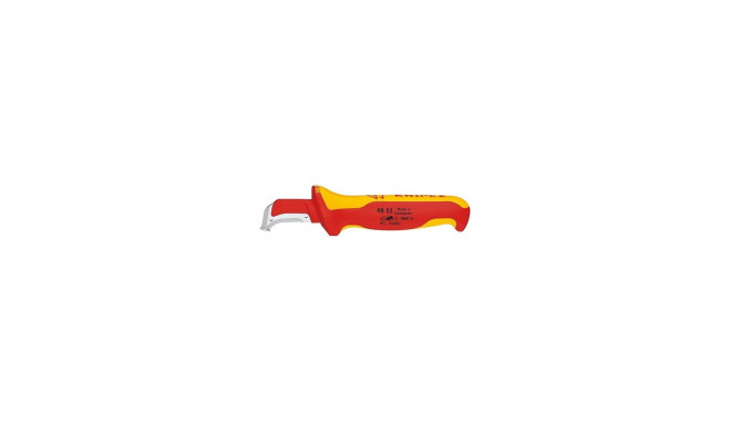 Knipex Kabelmantelmesser 009855 Metallic, Red, Yellow Fixed blade knife