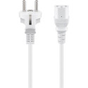 Goobay IEC Cord, 2 m, White