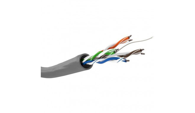 Goobay CAT 5e Network Cable, U/UTP, grey, 305m