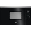 AEG MBB1756SEM Black, Stainless steel Solo microwave Built-in 17 L 800 W