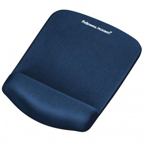 Fellowes Mouse Mat Wrist Support - PlushTouch Mouse Pad with Non Slip Rubber Base & Antibacteria