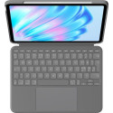 Logitech Combo Touch QWERTY Danish, Finnish, Norwegian, Swedish Smart Connector Grey