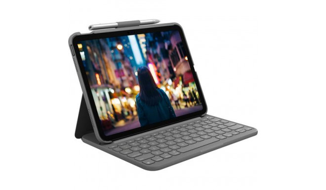 Logitech 920-011428 mobile device keyboard QWERTY Danish, Finnish, Norwegian, Swedish Bluetooth Grey