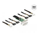 DeLOCK PCI Express 4.0 x16 Card to 4 x SFF-8639 NVMe - Bifurcation - Low Profile Form Factor