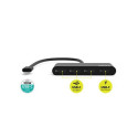 Port Designs 900147 interface hub USB Type-C 5000 Mbit/s Black