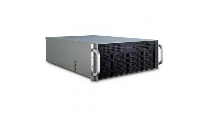 Inter-Tech 4U-4416L Rack Black, Silver